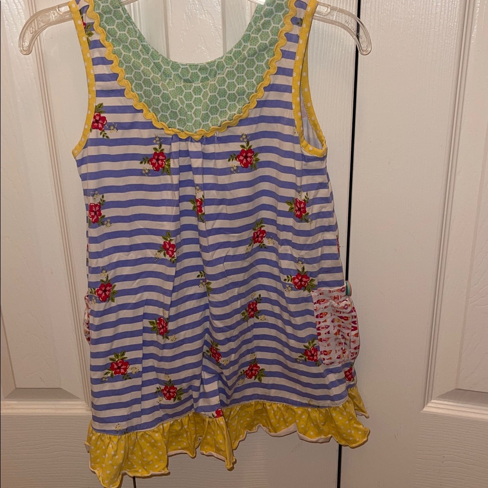 Matilda Jane Blue and Green Patterned Dress